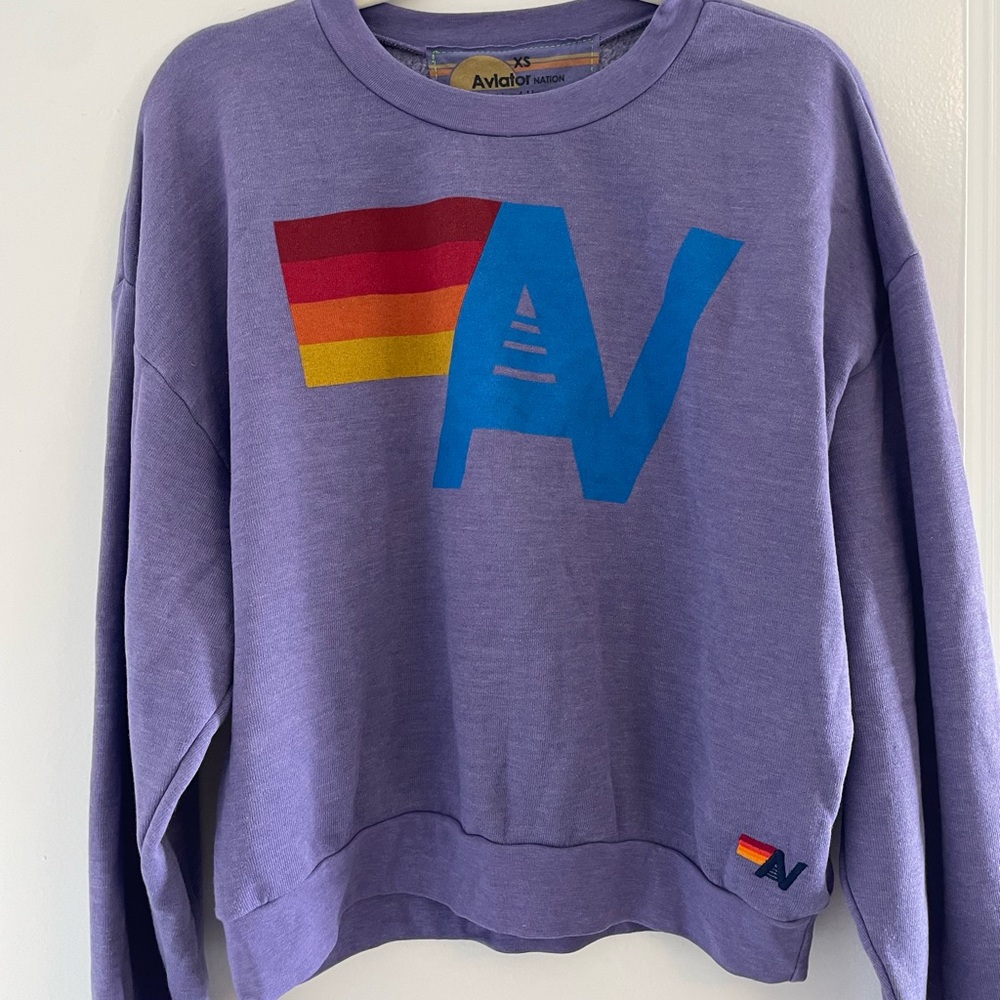 Aviator Nation Purple Hoodie